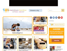 Tablet Screenshot of hamilton.momstown.ca